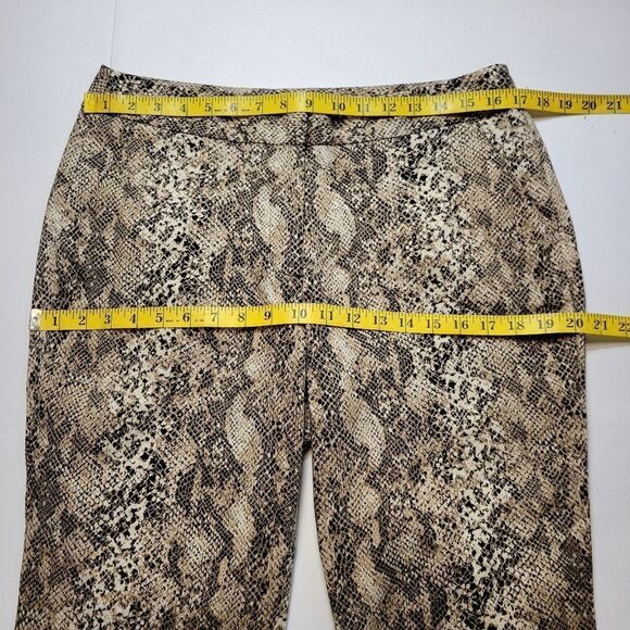 Snakeskin Print Women's Cropped Pants Baddie Bikercore Animal Pattern Edgy - Picture 6 of 8